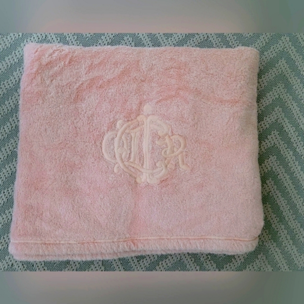 Vintage Christian Dior Boutique Towell - Light Pink